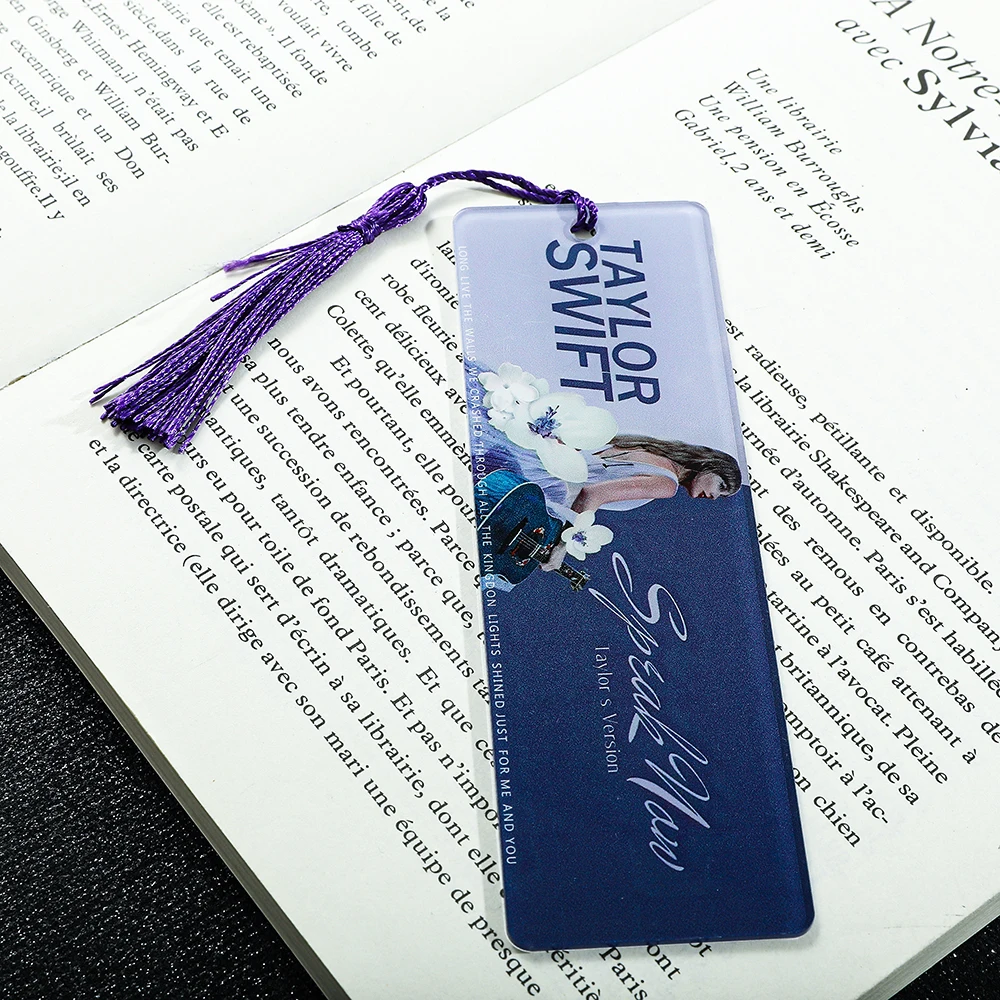 Creative acrylic Taylor Swift bookmark with tassels, simple and exquisite, the best reading gift for fans and friends. image 5