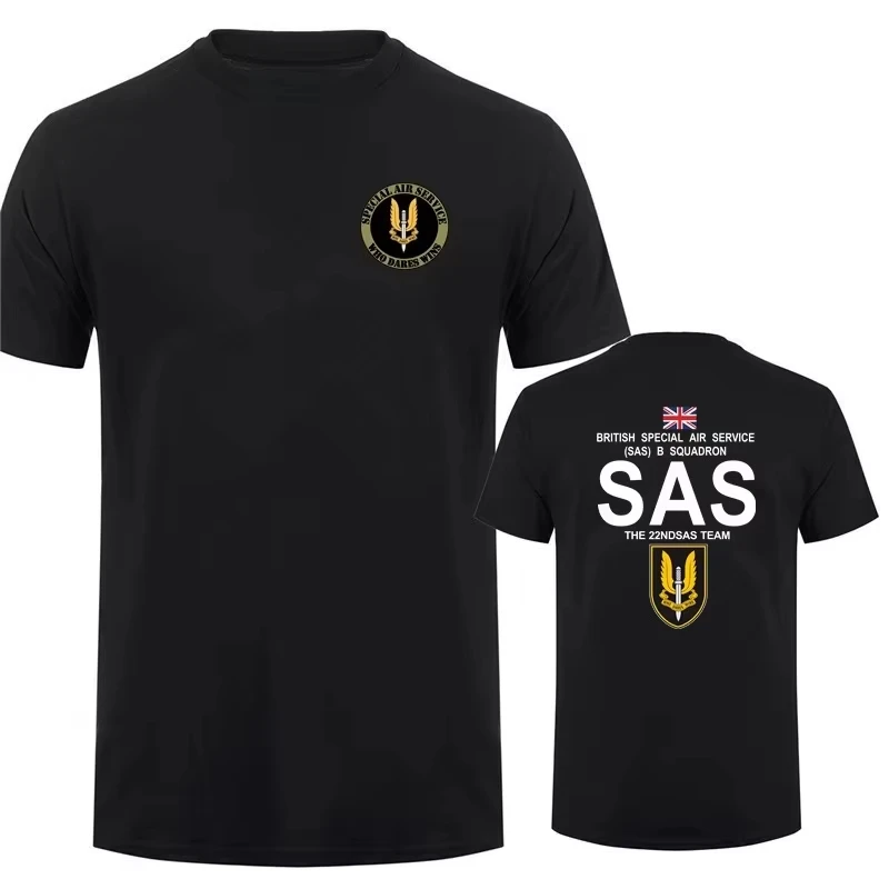 Military SAS Sniper Men T Shirt Army Tshirt for Man Special Military Operations Short Sleeve Cotton Man Summer Tee