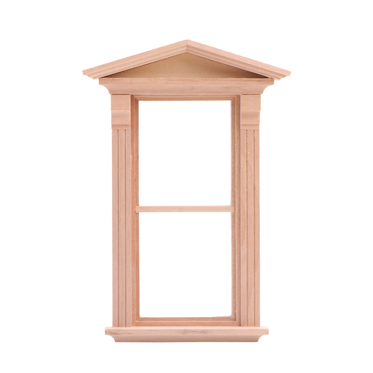 2 pcs Mini House DIY Miniature Furniture Window Wooden ini House Decor Ornament Photo Props for Kids