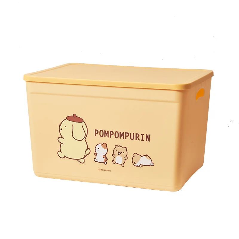 New Sanrio Cartoon Big Handheld Plastic Storage Basket Thickened Organizer Box for Miscellaneous Items Living Room Study view 5