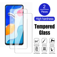 2Pcs Glass For Xiaomi Redmi Note 11 Pro plus Screen ProtectoTemperedr  Redmi 11E 11S 11SE 11T PRO 4G 5G Transparent Glass Film