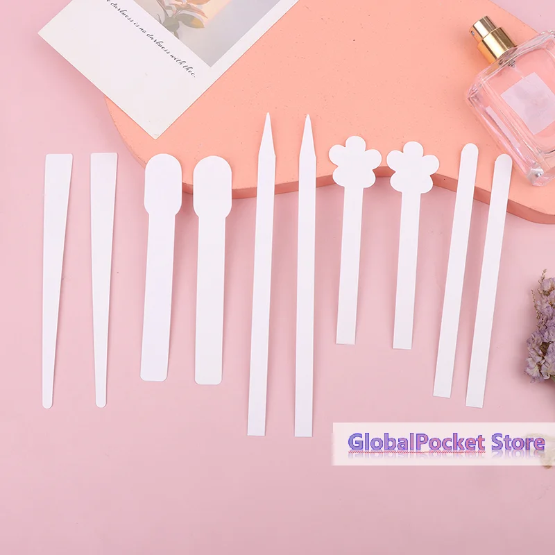[TG823]100pcs/lot Round Head Testing Aromatherapy Fragrance Perfume Essential Oils Test Tester Paper Strips Flower Shape