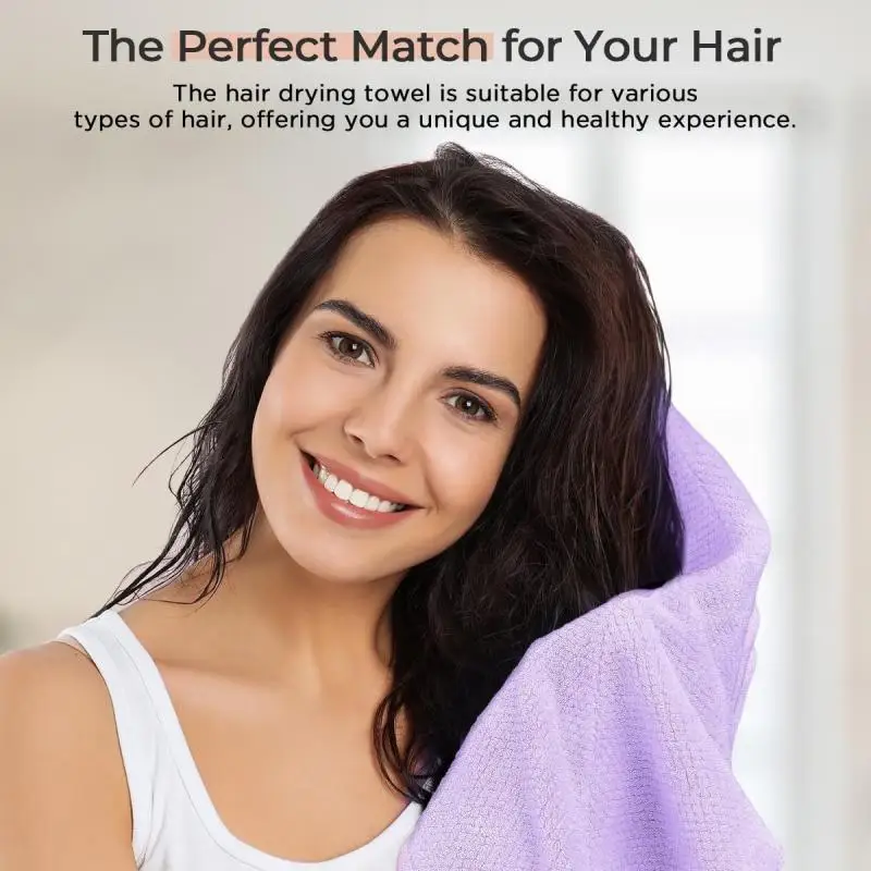 1PC Dry Hair Cap Drying Hair Towel Microfiber Hair Drying Wrap Strong Water Absorbent Triangle Shower Hat Wiping Hair Towel Tool