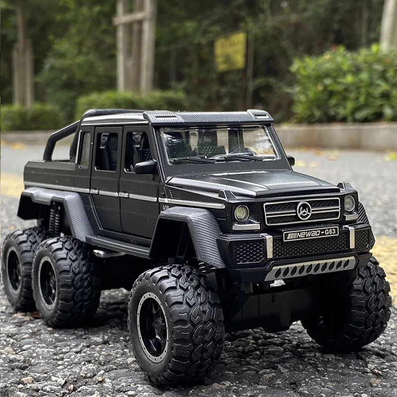 1:32 G63 6*6 Big Tire Modified Off-Road Vehicle Alloy Car Model Diecasts metal Simulation Toy Car Model Collection Kids toy gift