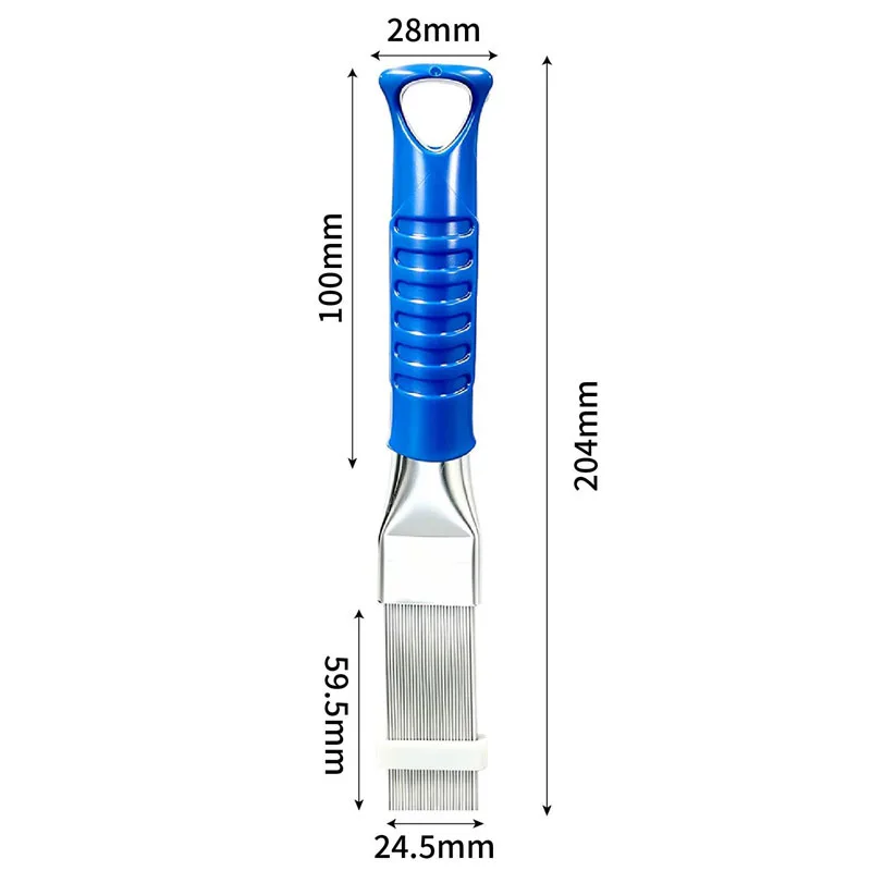 Adjustable AC Fin Comb Straightener Metal Teeth Air Conditioner Condenser Radiator Fin Repair Cleaning Tool Coil Straightener