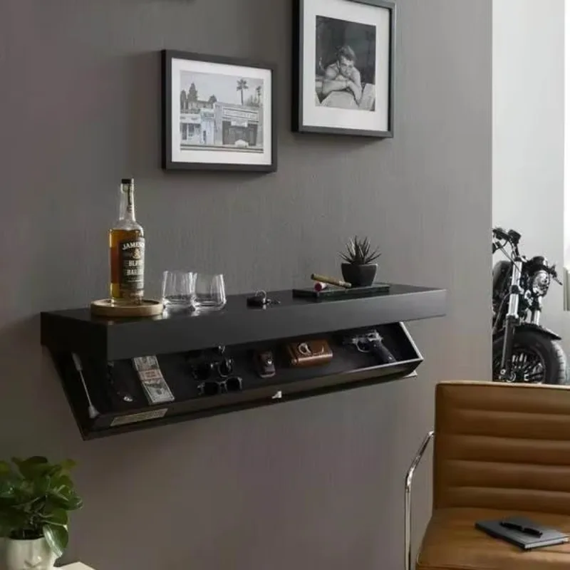New modern simple wall-mounted wine cabinet wall rack
