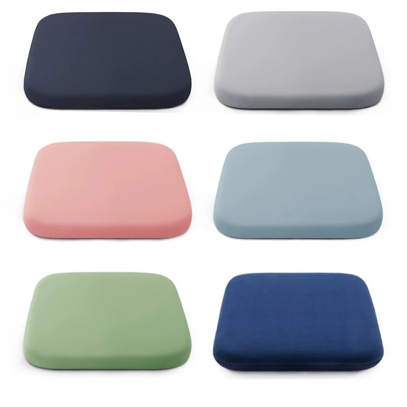 

40x40cm Square Chair Cushion Comfortable Memory Foam Seat Cushion Non-Slip Chair Pads with Removable Cover For Office Car JT575
