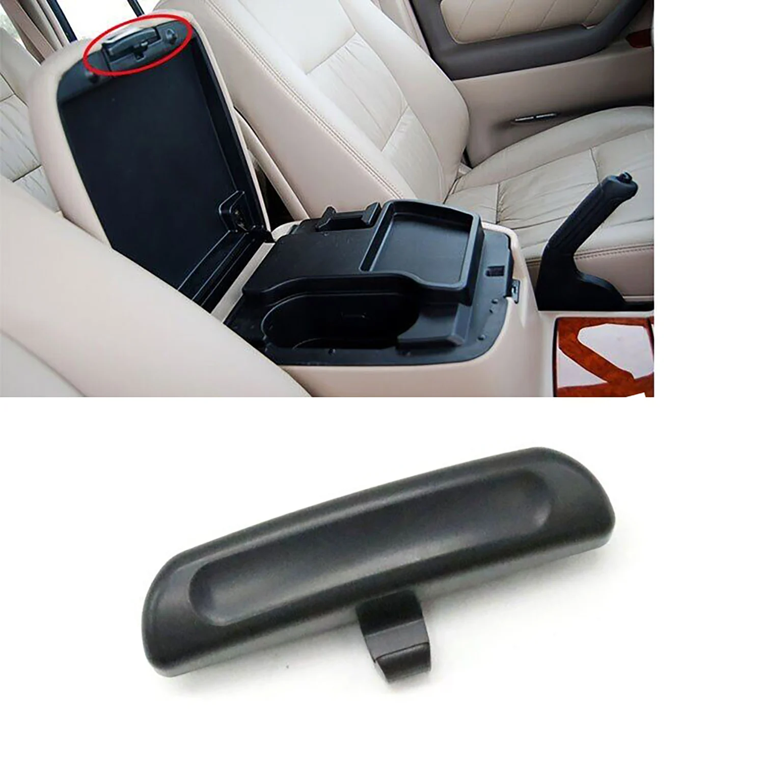 58908-60060 Interior Front Armrest Box Lock Latch Top Handle for Toyota Land Cruiser 100 LC100 UZJ100 1998-2007 Car Accessories