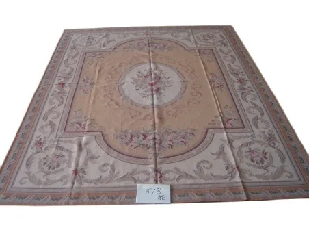 Free shipping 8'x10' Aubusson rugs handmade woolen carpets aubusson rugs  for home decoration bedrooom rugs