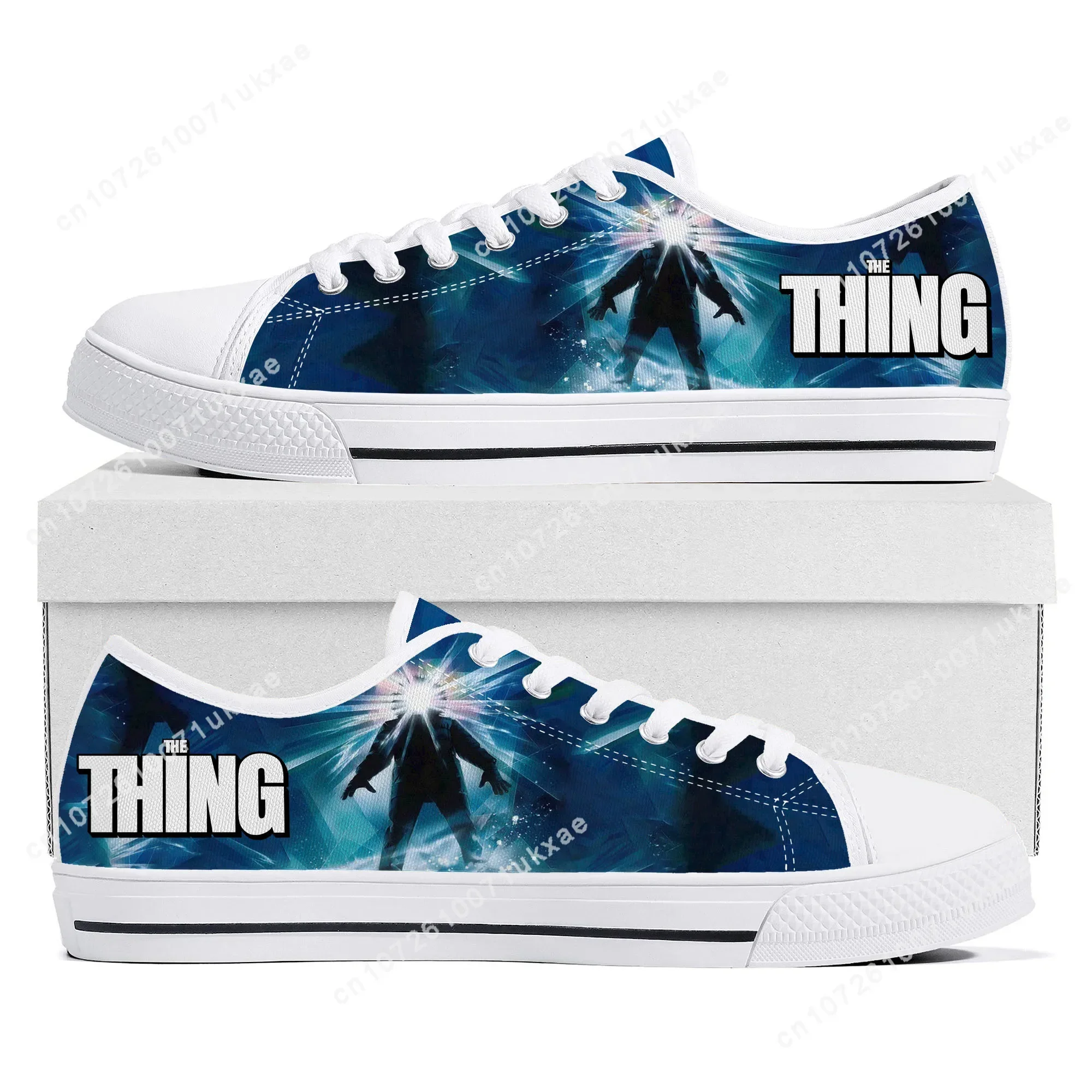 The Thing 1982 Low Top Sneakers Mens Womens Teenager High Quality RJ MacReady Canvas Sneaker couple Casual Shoes Custom Shoe