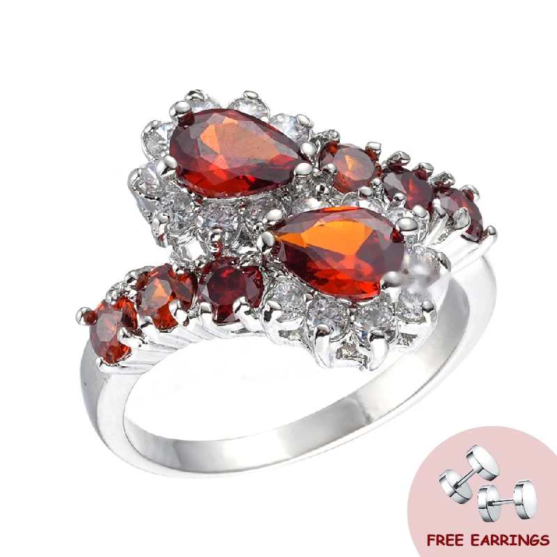 

Vintage Ring with Zircon Gemstone 925 Silver Jewelry Accessories for Female Wedding Engagement Party Promise Gifts Finger Rings