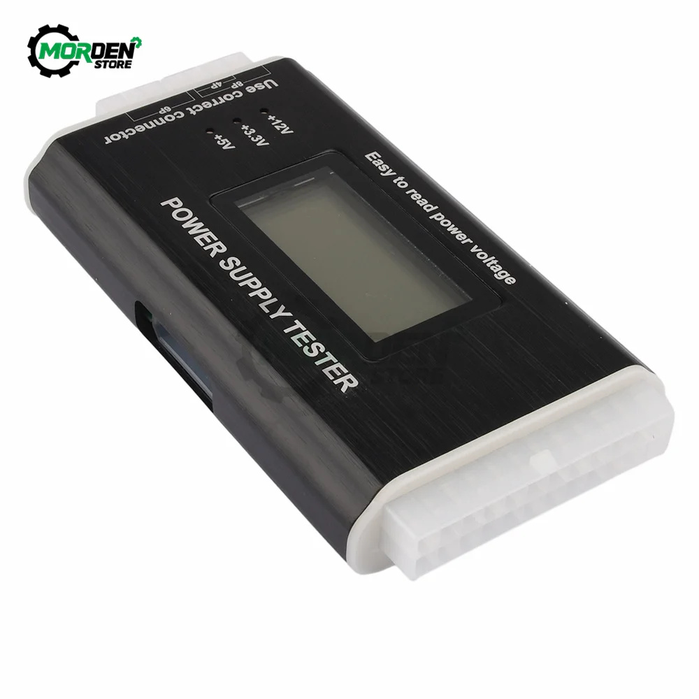 Digital LCD Display PC Computer 20/24 Pin Tester Check Quick Bank Supply Power Measuring Diagnostic Tester Tool Power Supply