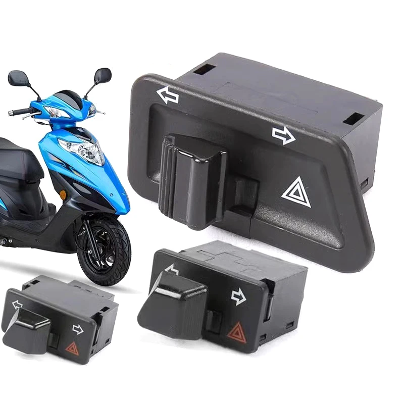 【1 Pezzo Ricambio Moto Elettrica: Luci di Avvertimento Moto, Interruttori Doppia Luce Lampeggiante, Indicatori di Direzione, Avviamento】