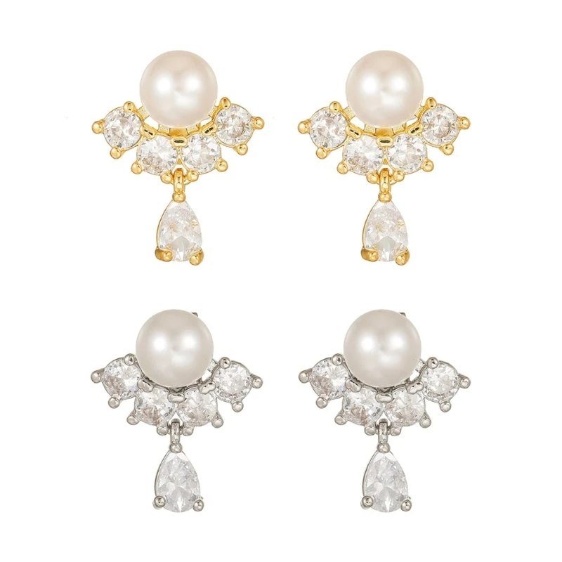83CE Shimmering Pearls Waterdrops Ear Hook Accessory for FreeClip 1 2 Earbuds Personalization