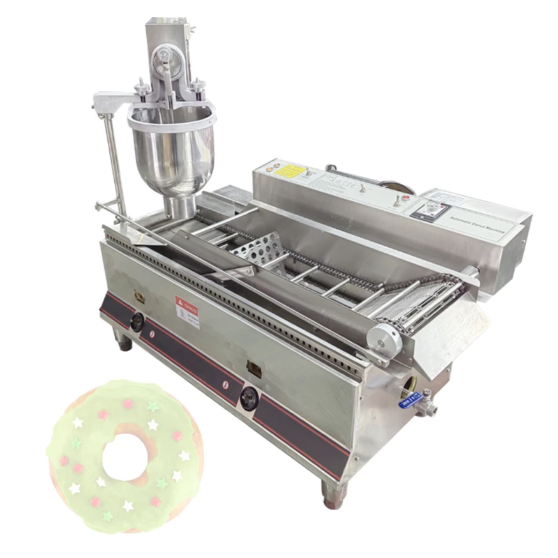 Automatic Donut Fryer Machine Electric Cake Donut Maker Commercial Double Row Donut Machine 110V/220V