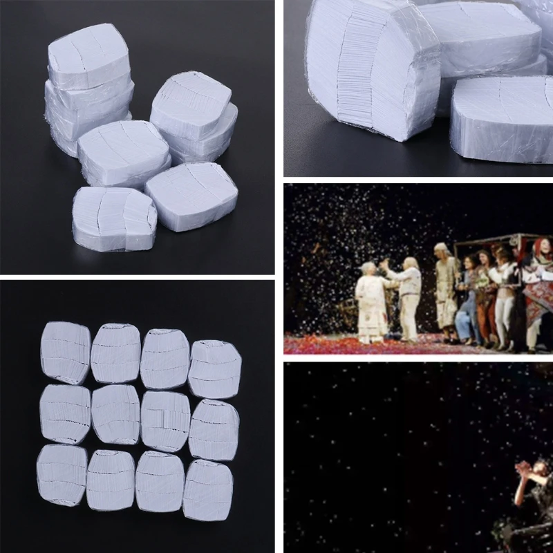 Fake Snow Paper Party Accessories Expand Artificial Snow Concert Supplies