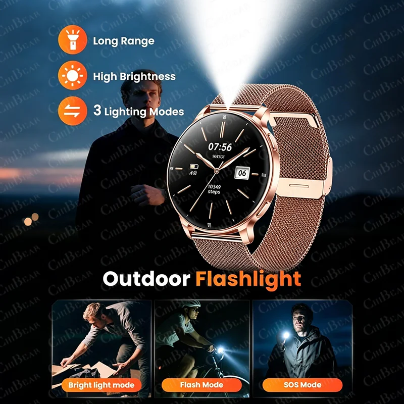 7.6MM Smart Watch 1.32'' AMOLE - đánh giá và giá Smartwatch Angelo Watches