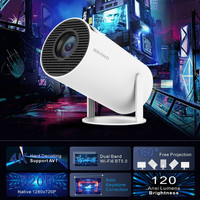 HY300 Projector Home 4K Portable LCD Ultra HD Living Room Wall Projection Wireless Same Screen Projector