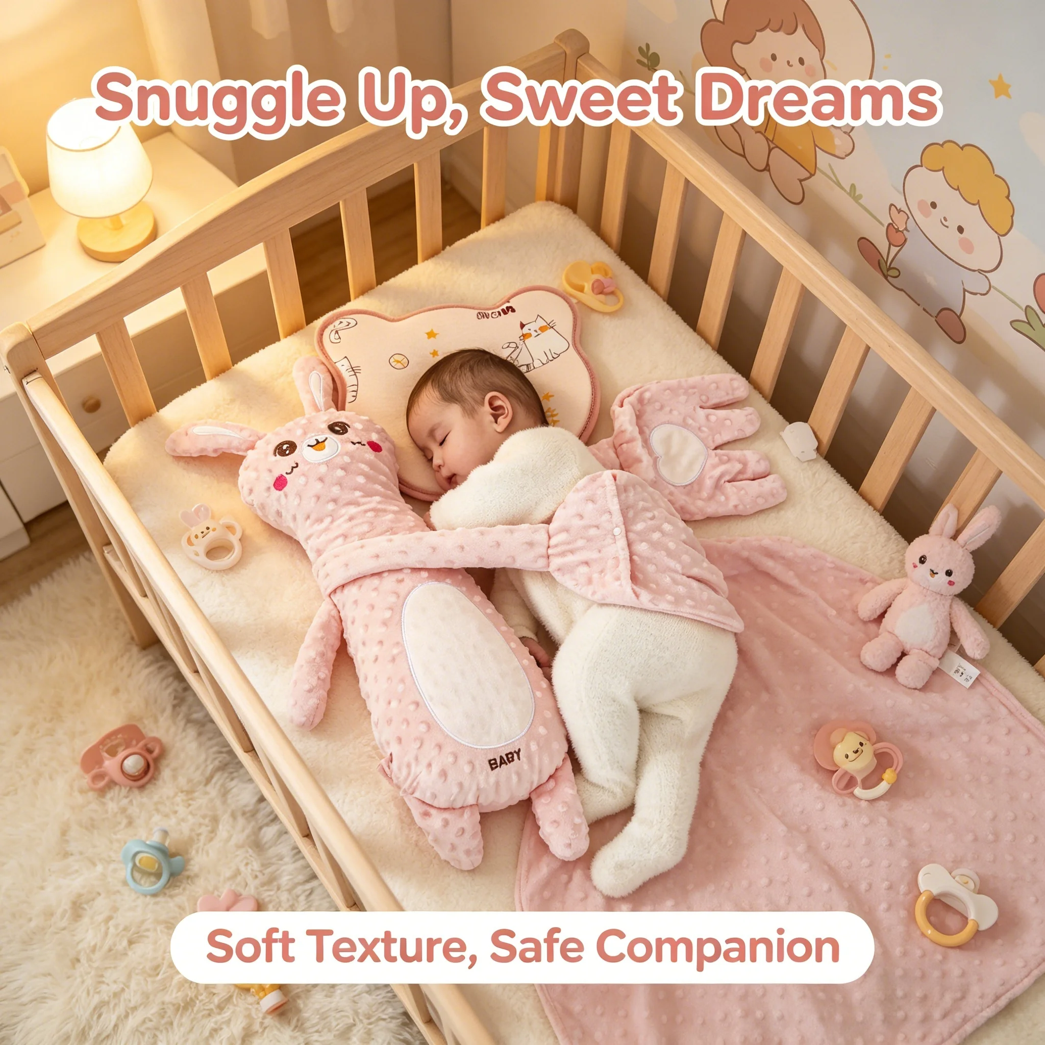 

Baby Sleeping Patting Doll with Soothing New Palm 3 Modes Remote Control Electric Baby Hand Pillow Stuffed Animal Sleep Soothers