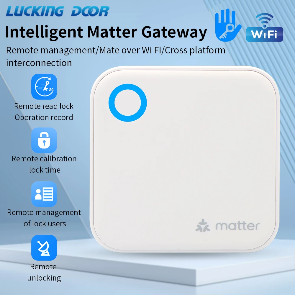 Smart Matter Gateway G6 TTLOCK APP Bluetooth Gateway Smart 2.4G Wifi Wireless Connect Electronic Door Support Apple Home