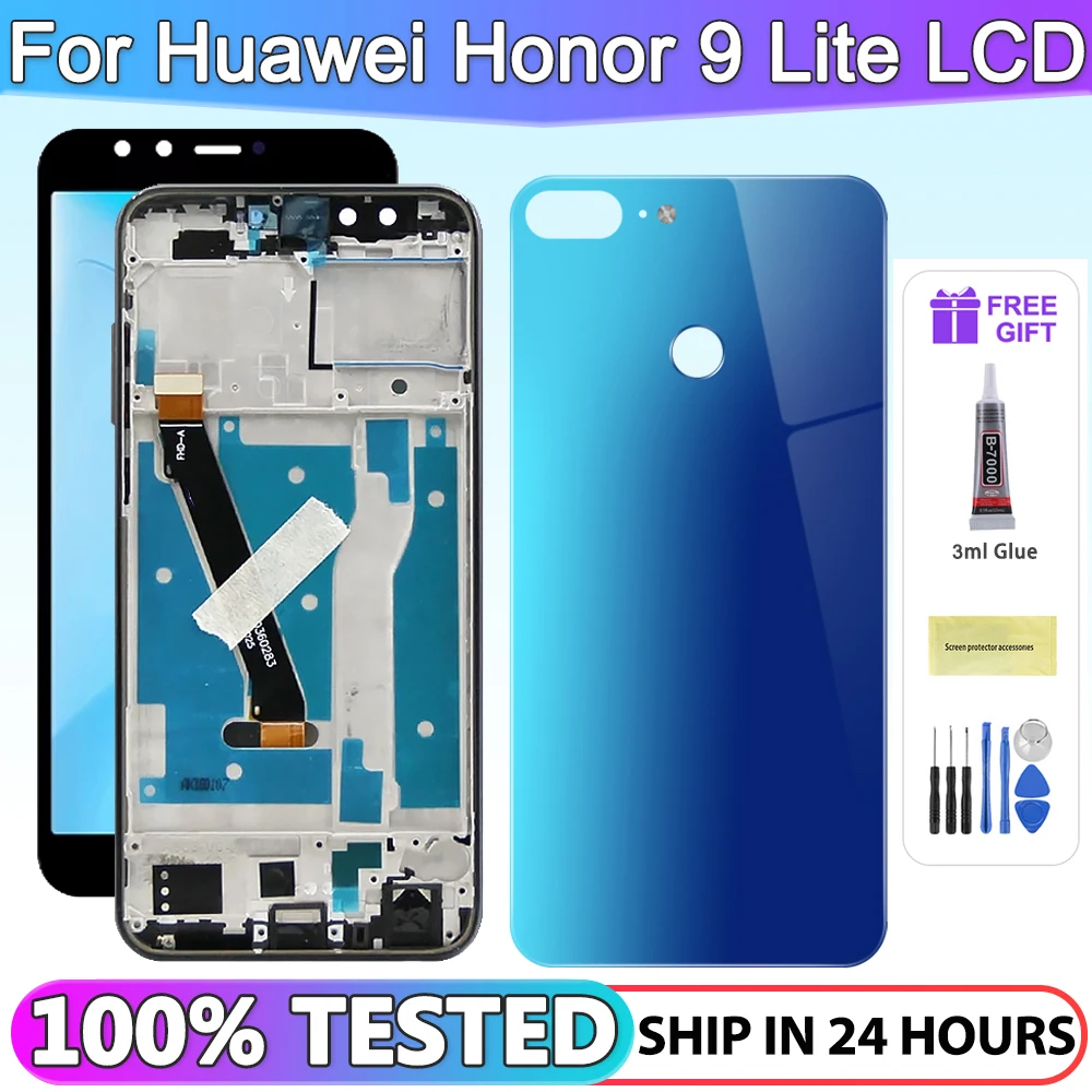 

5.65'' For Huawei Honor 9 Lite LCD Display Touch Screen Digitizer Assembly LLD-L31 L21 L11 LCD Screen Replacement With Frame