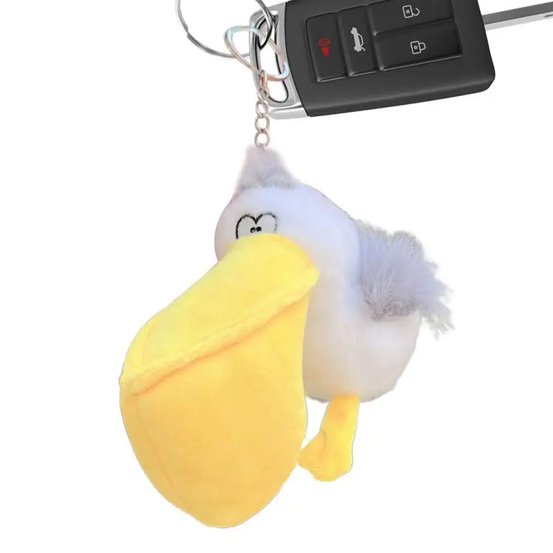 Plush Keychain Pendant Pelican Bird Plush Bag Pendants Keychain Doll Small Stuffed Animal Keychain Pendant Bag Accessories For