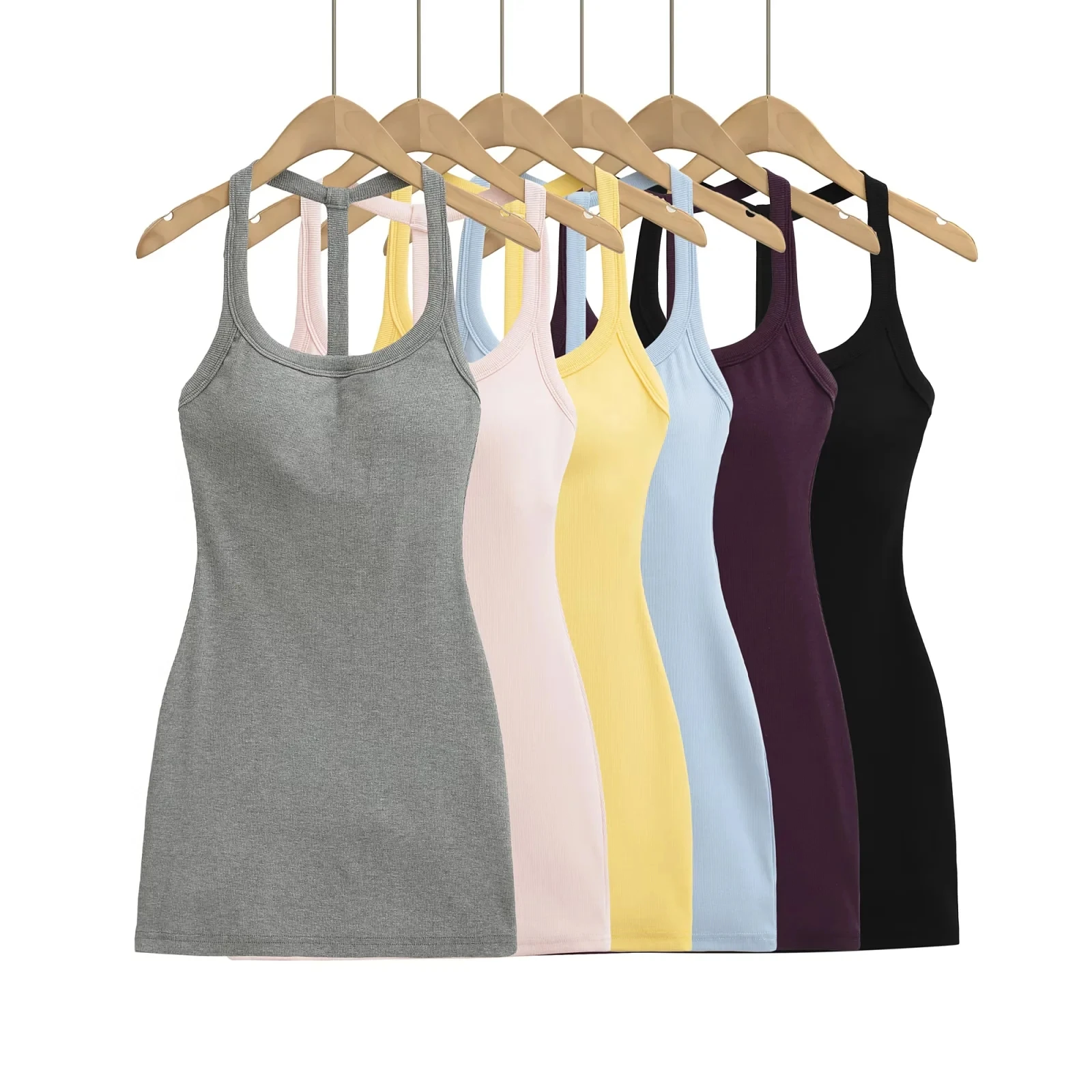 

Sexy Strapl Vest Dr Women's Slimming ort Skirt with Chest Pad High Waist Summer High Elastici No Sve Casual Wear