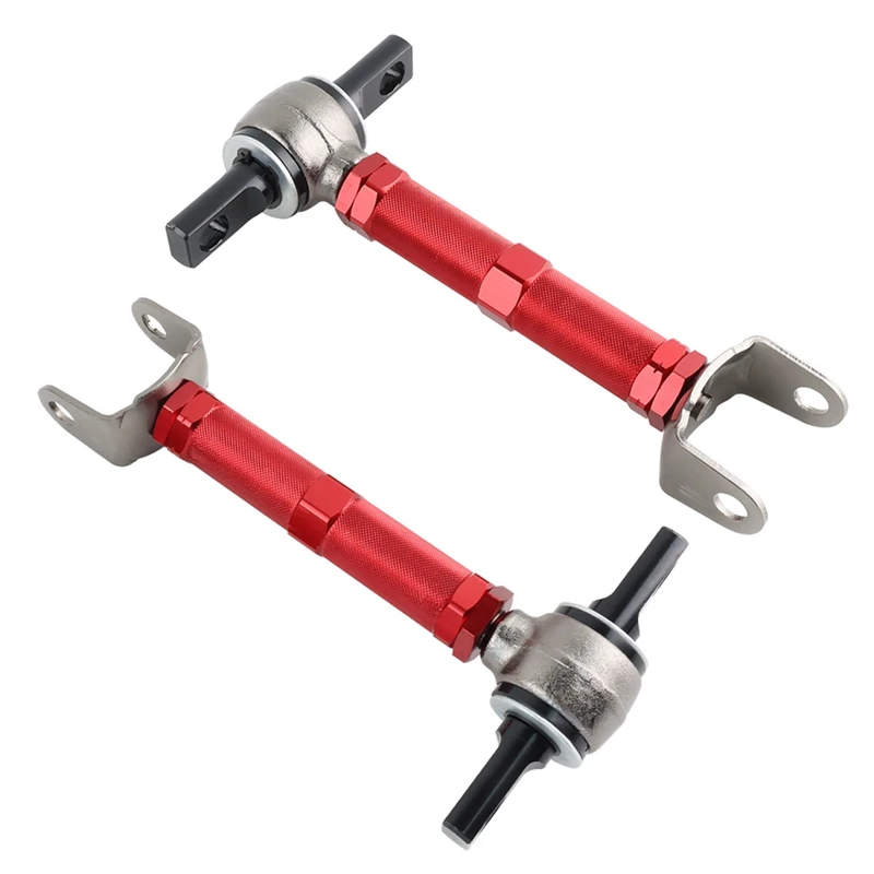 

Metal Adjustable Rear Control Camber Arms For 01-05 Honda Civic 02-06 Acura RSX,2PCS Parts Red