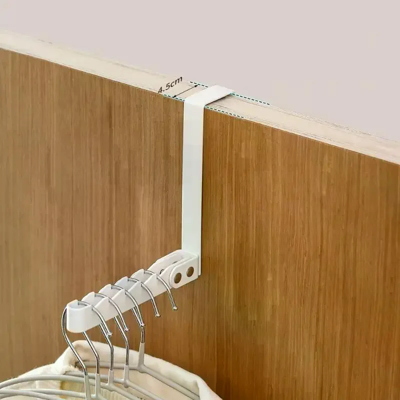 1Pcs Foldable Over Door Hanger Rack With No Drill Design And Space Saving Perfect For Bedroom Bathroom Closet Storage