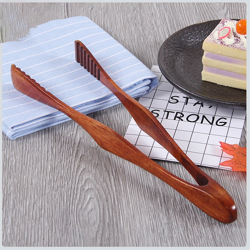 Bamboo Teaware Tea Clips Wood Toast Tong Wooden Toaster Bagel Tongs