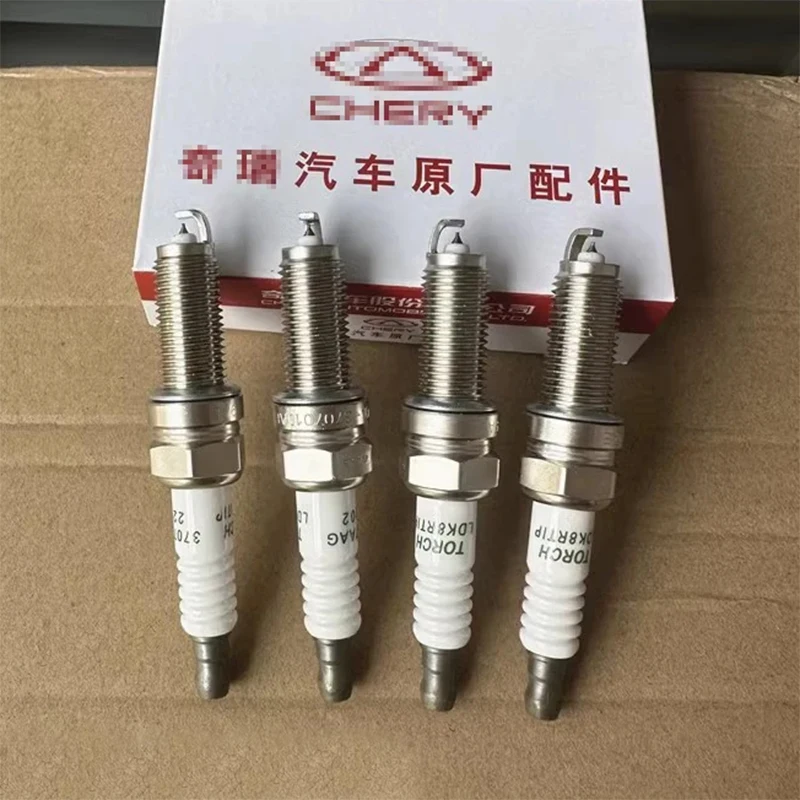 

4pcs/set Car Spark Plug F4J16 For Chery Tiggo 2 4 5 7 8 5x Arrizo 5 7 6 JETOUR X70 E4T15/E4T16 Engine 1.5T/1.6T F4J16-3707010