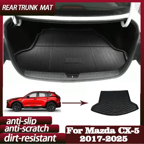 Tappetino per bagagliaio posteriore per auto per Mazda CX-5 CX5 KF 2017 ~ 2025 Vassoio per bagagli Tappetino per pavimenti anti-fouling impermeabile Accessori auto Strumenti