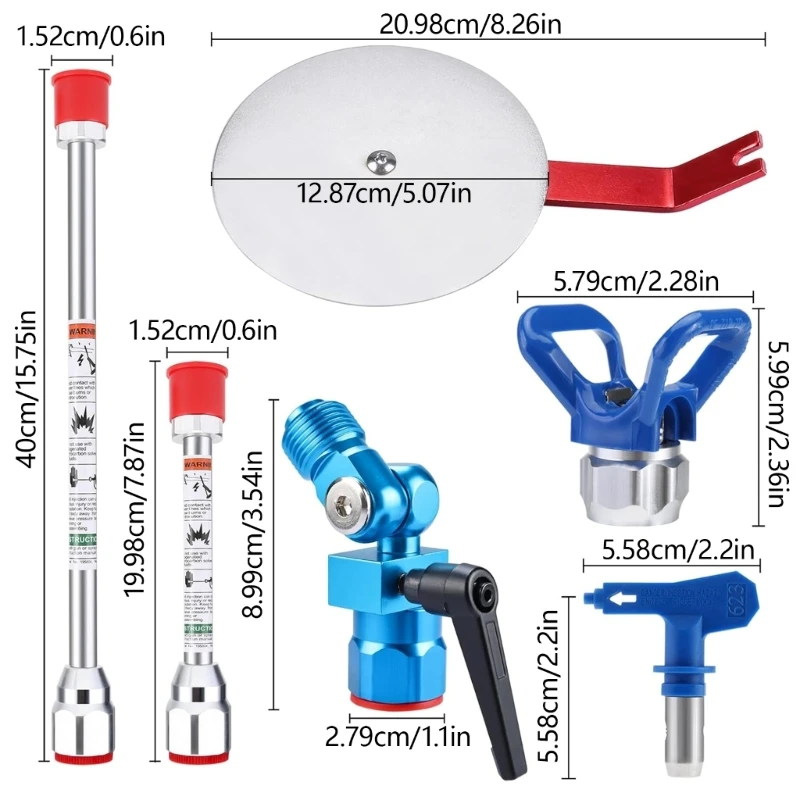 Herramienta accesoria guía pulverización pulverizador pintura sin accesorio eléctrico duradero