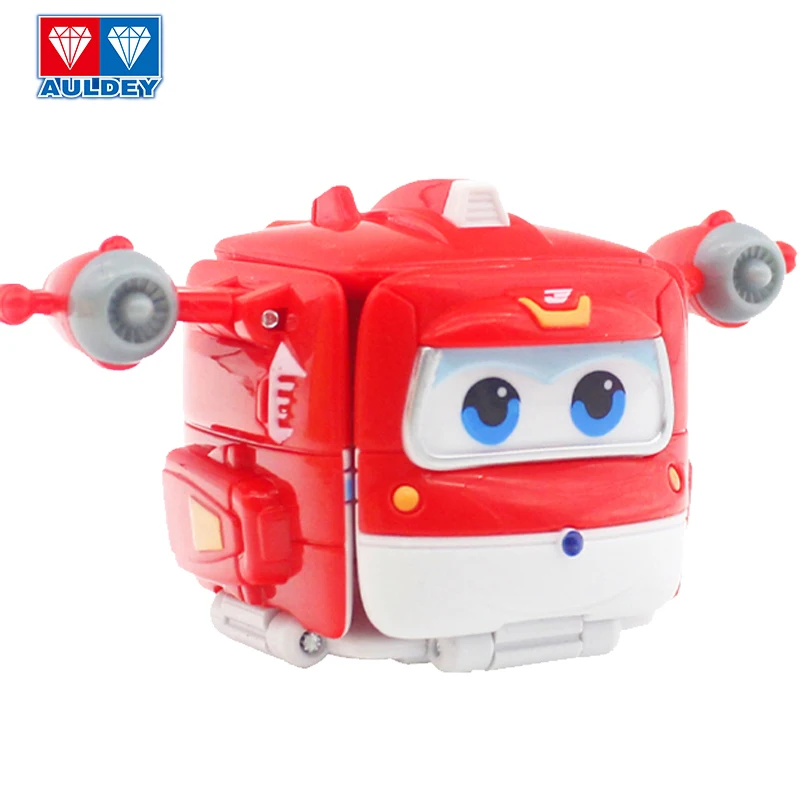 Super asas caixa de pacote divertido jett robô deslizante onekey função deformação crianças iluminação interativa brinquedo aprendizagem robô