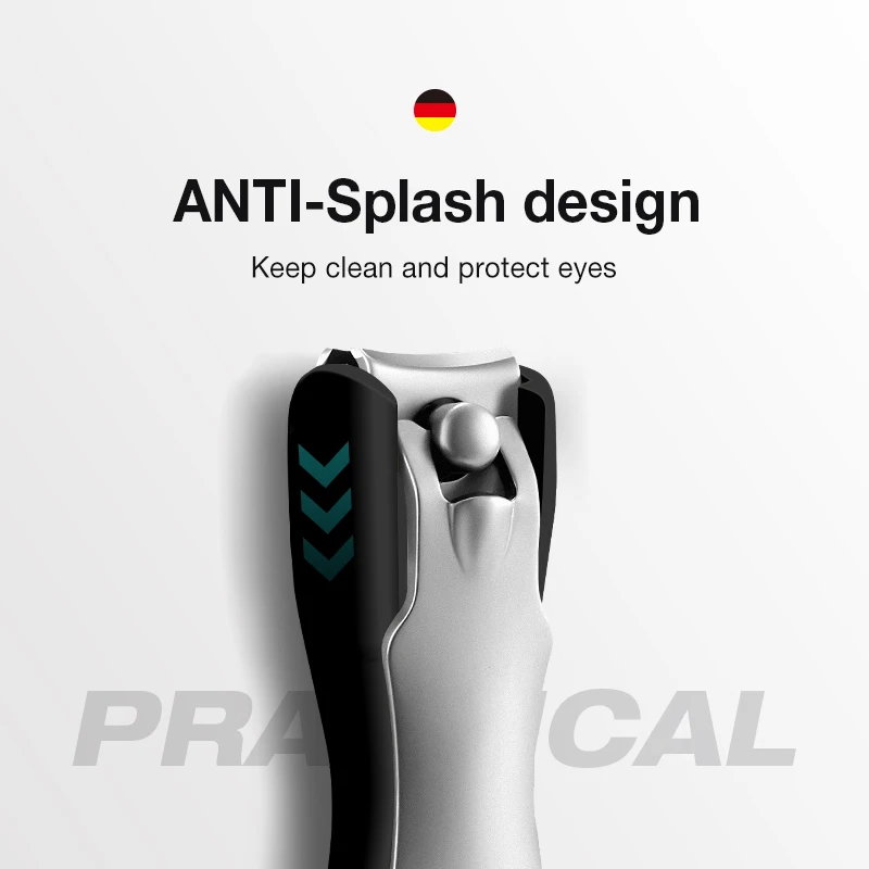 MR.GREEN Kolorowe obcinacz do paznokci Anti Splash Obcinacz do paznokci Odłączana konstrukcja Narzędzia do manicure ze stali nierdzewnej — zdjęcie 3