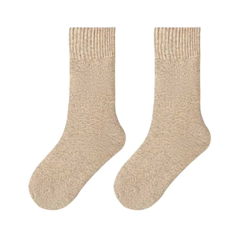 

Новые зимние теплые утепленные носки из полиэстера и хлопка, термошерстяные носки среднего размера, носки для сна, бесшовные согревающие инструменты для мужчин