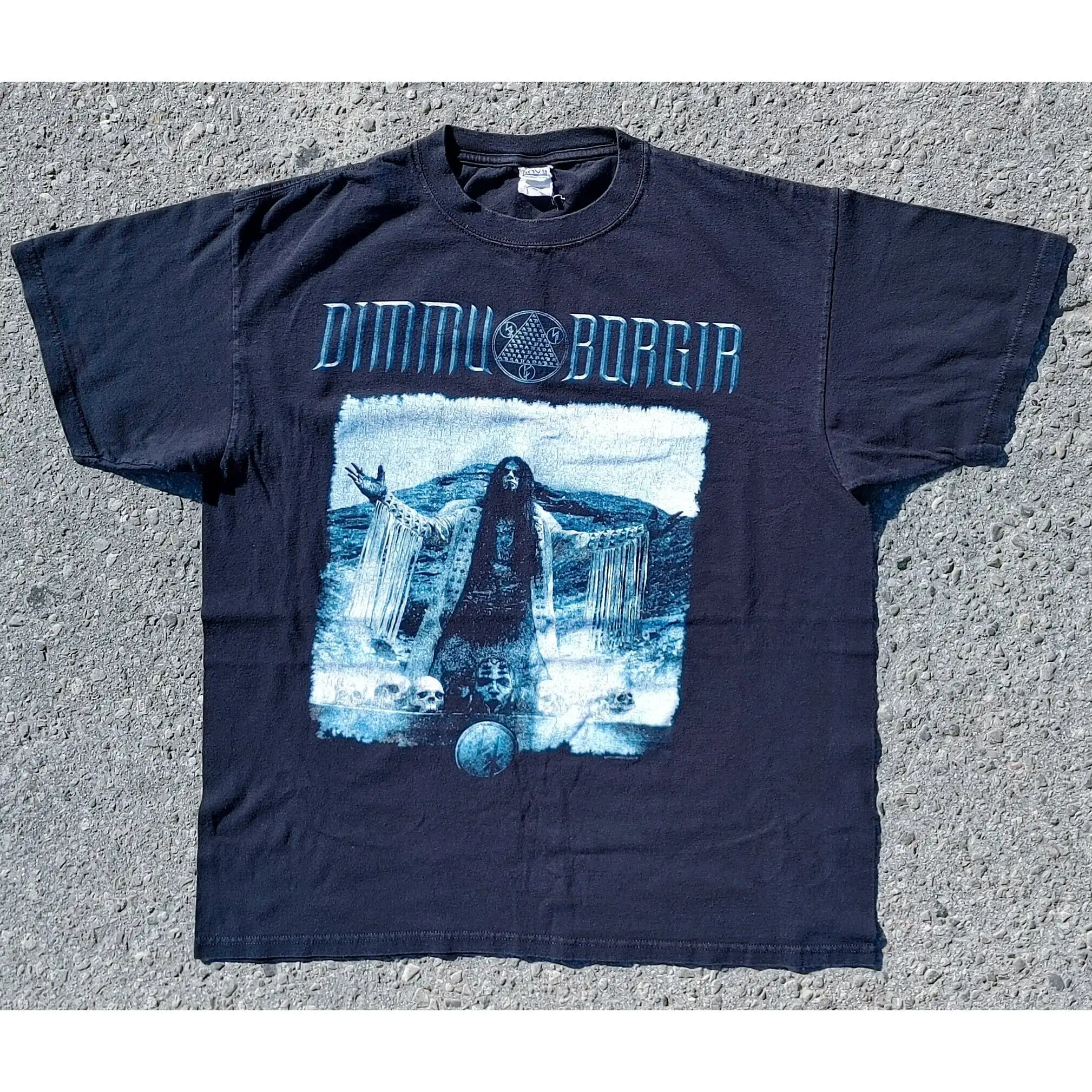 Vtg 2010 Dimmu Borgir Abrahadabra Black Metal Anvil T Shirt Size XL