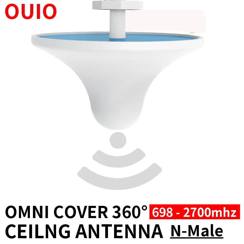 OUIO antena Omni 5dBi 698-2700mhz dla wzmacniacza komórkowego 2 g3g4g wzmacniacz sygnału wzmacniacza 4G antena N złącze męskie 3M