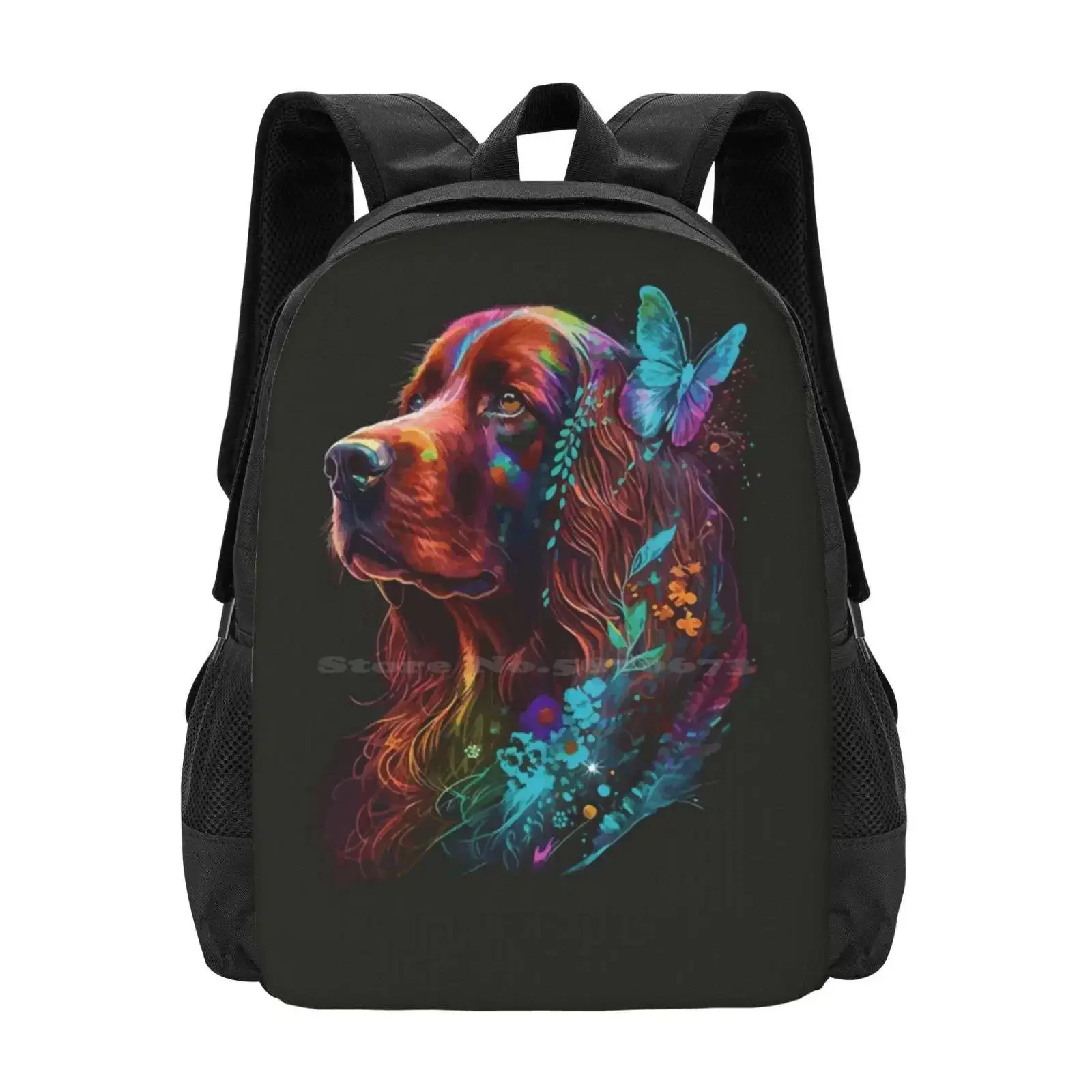 

Irish Setter Dog Portrait Hot Sale Schoolbag Backpack Fashion Bags Irish Red Setter Mom Irish Red Setter Lover Irish Red Setter