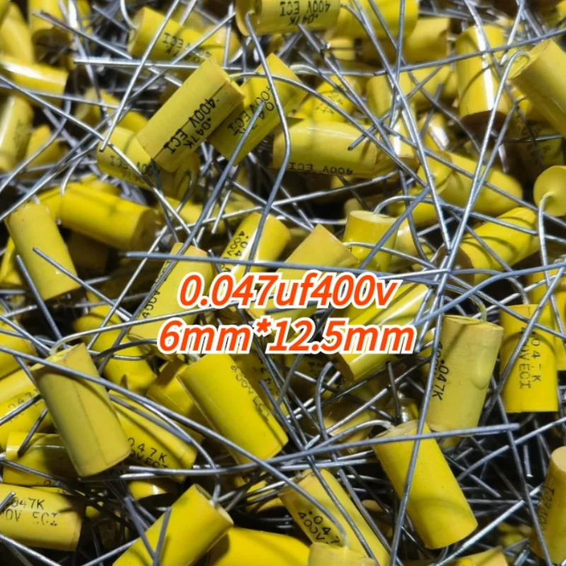 

10 шт. осевой конденсатор 47nf 400 В 0,047 мкФ 400 В 473 К 400 В 6X12,5 мм