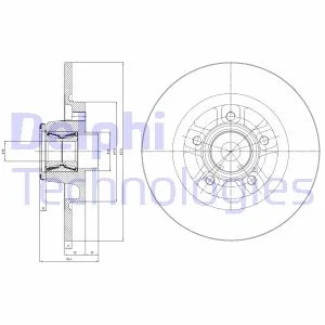 Store code: BG9113RSC for rear brake mirror (disc) pcs KANGOO III CITAN 10 (bearing)/(274MM)