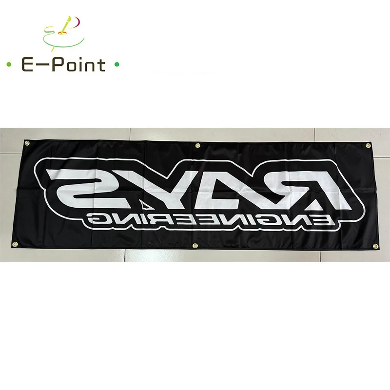 130GSM 150D Polyester Material Rays Engineering Banner 1.5*5ft (45*150cm) Advertising decorative Helmets Flags