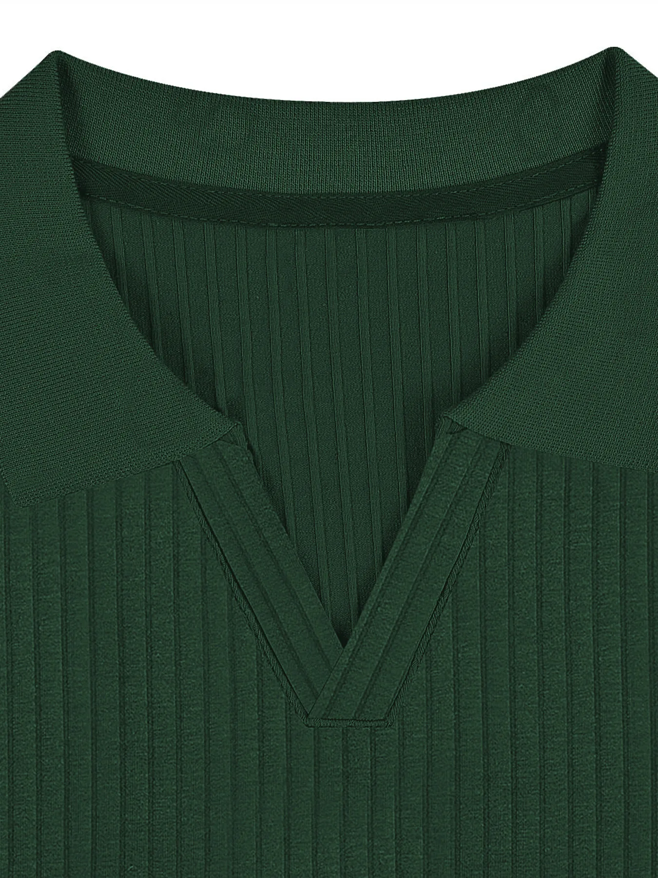 Neues Sommer-Herren-Freizeit-Poloshirt mit Kragen, V-Ausschnitt und Kurzen Ärmeln für den Täglichen Gebrauch – Detail 7