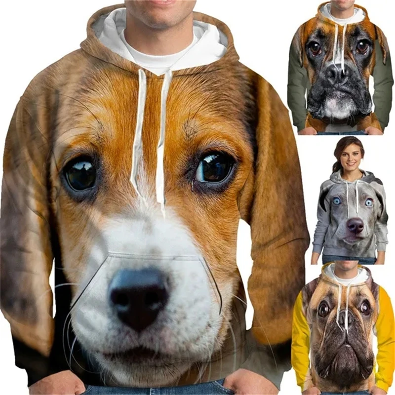 

Animal Hoodies Sweatshirt Men Funny Dog 3D Hoodies Fashion Plus Size Printed Hoodie Men Women Pullovers With Big Pockets Hoody