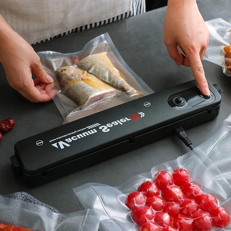 

Household Food Vacuum Sealer, Food Packaging Machine, Film Sealer, EU Plug, Vacuum Packer with Food Vacuum Bags, Kitchen Tool