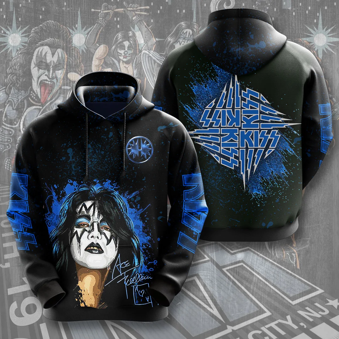2026 Hot Rock Kiss Hoodies 3D Printed Men Women Funny Long Sleeve  Sweatshirt Shirt Street Man Hoodies Tops Y2k Hoodies