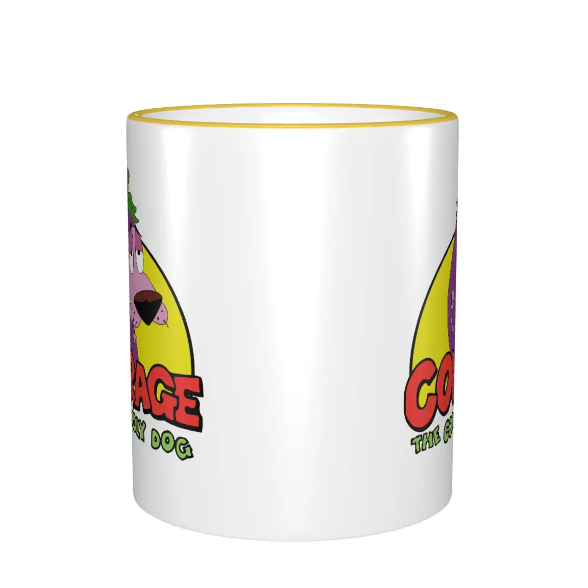 Eggplant Courage Merch Coffee Mugs Fun COURAGEOUS c-cowardlys Dog Tea Cups Gifts