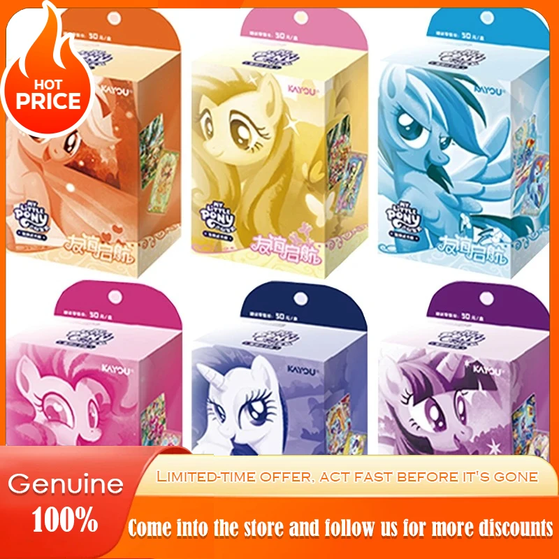 

KAYOU Genuine My Little Pony Card Friendship Eternal Cards Fun Movie Bag Cute Funny Party Princess Anime Collectible Card Toy