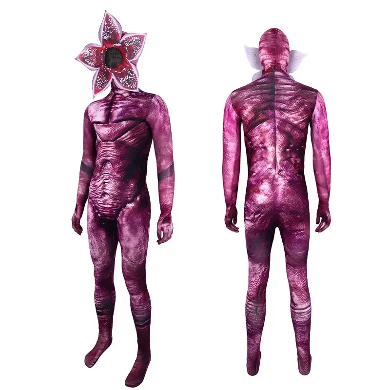 2025 yiyi Cannibal Flower Jumpsuit Halloween Festival Horror Cosplay Bodysuit Costume for Children and Adults Bizarre Story Clot