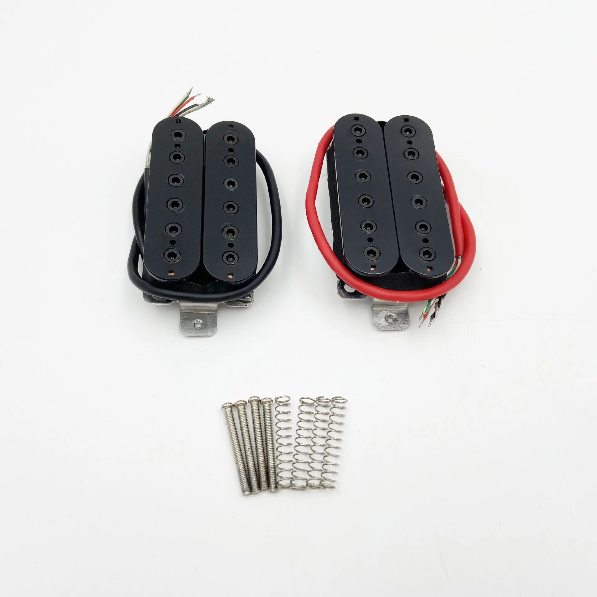 6-string-electric-guitar-humbucker-pickup-alnico-5-black-hex-screw-50mm-neck-52mm-bridge-spacing-4-conductor-guitar-parts